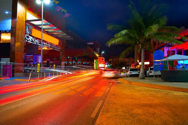 Coucher de soleil à Cancun au Mexique Kukulcan Blvd — Photo