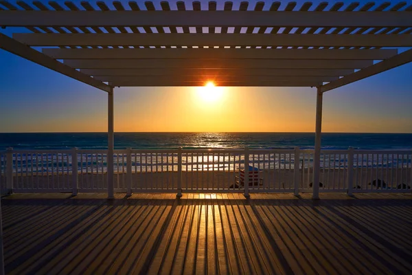 Cancun soluppgången på Delfines Beach Mexico — Stockfoto