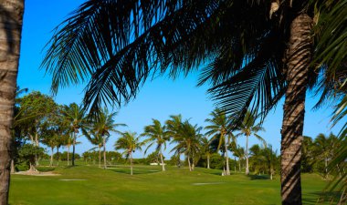 Cancun Meksika Kukulcan blvd golf sahası