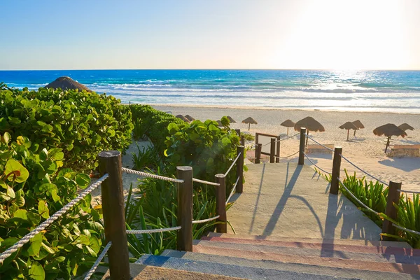 Mexico Cancun Delfines Beach Hotel Zone — Stockfoto