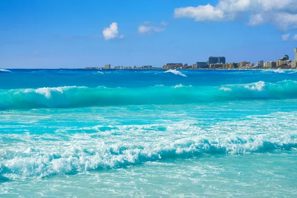 Cancun Forum beach Playa Gaviota Azul — Stock Photo, Image