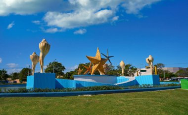 Meksika'da Cancun Plaza Ceviche Meydanı