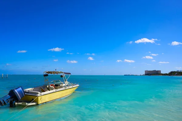 Spiaggia di Cancun Playa Linda nella Zona Hotel — Foto Stock
