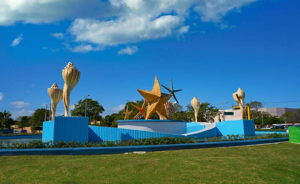 Plac Plaza Ceviche w Cancun w Meksyku — Zdjęcie stockowe