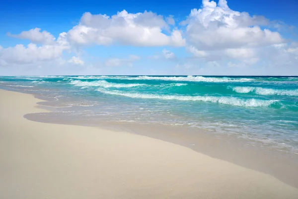 Cancun Delfines Beach på hotellområdet Mexico — Stockfoto