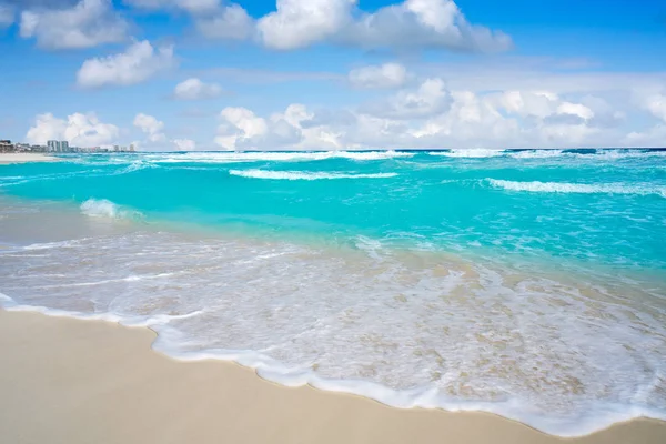 Cancun Karibien vit sandstrand — Stockfoto