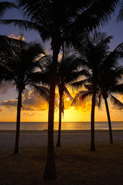 Plaża sunrise Riviera Maya w Meksyku — Zdjęcie stockowe