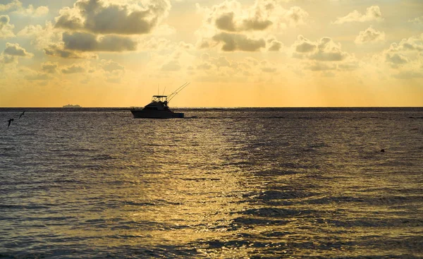 Riviera Maya sunrise beach Meksika — Stok fotoğraf