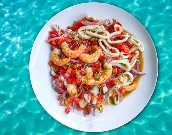 Vis en zeevruchten ceviche uit Mexico — Stockfoto