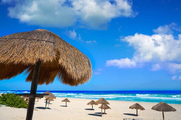 Cancun Delfines Beach at Hotel Zone Mexico Stock Image