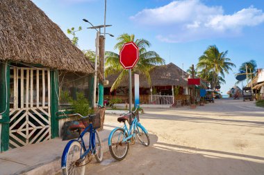 Holbox tropical Island in Quintana Roo Mexico clipart
