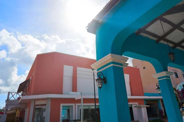 Cozumel island houses in mayan Mexico — Stock Photo, Image