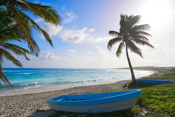 Wyspa Cozumel plaży Chen Rio w Meksyku — Zdjęcie stockowe