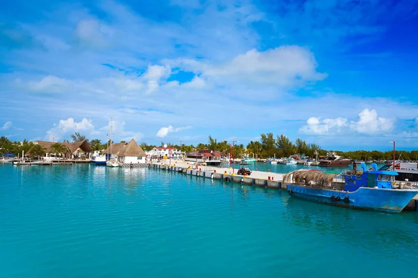 Holbox île port à Quintana Roo Mexique — Photo