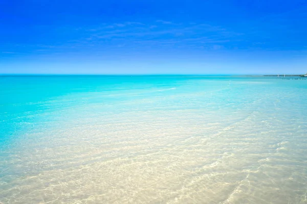 Caribbean turquoise perfect beach Riviera Maya — Stock Photo, Image