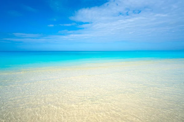 Karibischer türkis perfekter strand riviera maya — Stockfoto