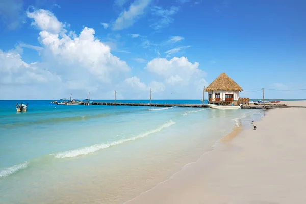Tropický ostrov Holbox v Quintana Roo Mexiko — Stock fotografie
