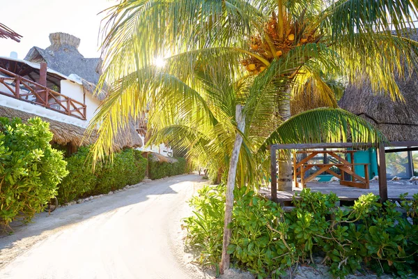 Holbox Island straat Quintana Roo, Mexico — Stockfoto