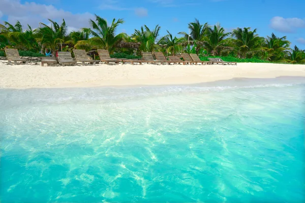 Praia caribenha Mahahual na Costa Maya — Fotografia de Stock