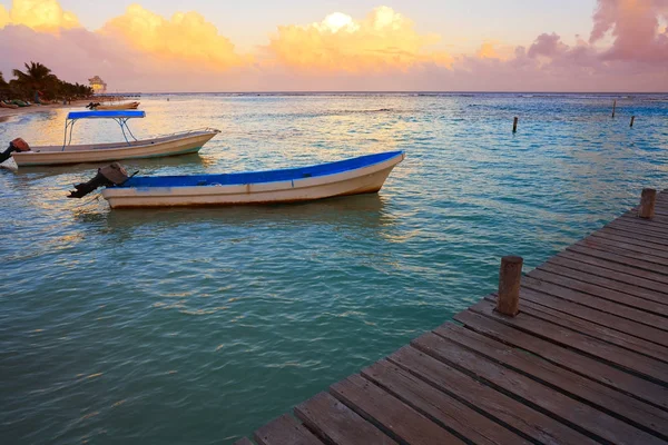 Mahahual Caribbean beach i Costa Maya — Stockfoto