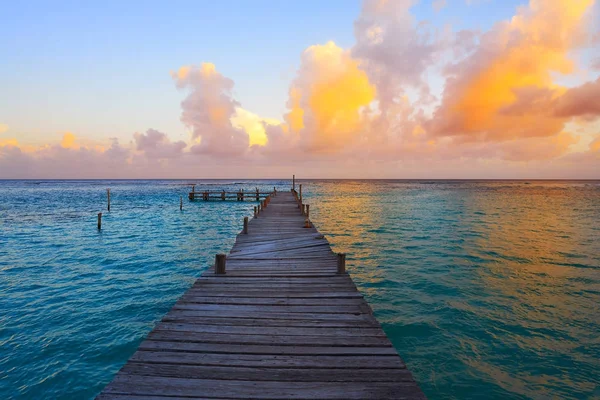 Praia caribenha Mahahual na Costa Maya — Fotografia de Stock