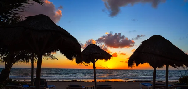 Mahahual Caribbean beach in Costa Maya — Stock Photo, Image