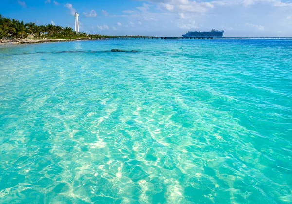 Mahahual Caribbean beach in Costa Maya — Stock Photo, Image