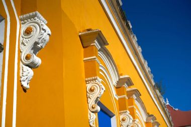 Merida şehir renkli cephe Yucatan Meksika