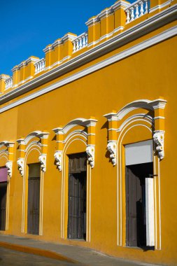 Merida şehir renkli cephe Yucatan Meksika