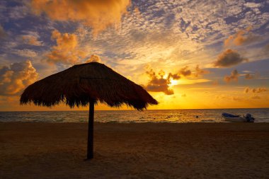 Riviera Maya gündoğumu Karayipler Meksika
