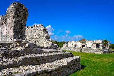 Riviera Maya tulum Maya şehir kalıntıları