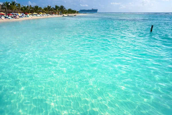 Costa Maya Mahahual Caribbean beach — Stok fotoğraf