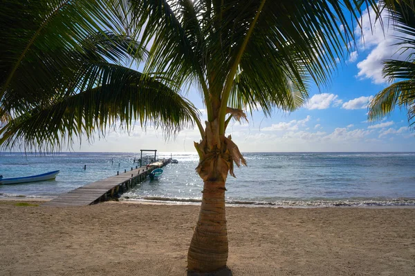 Mahahual Καραϊβική παραλία στην Κόστα Μάγια — Φωτογραφία Αρχείου