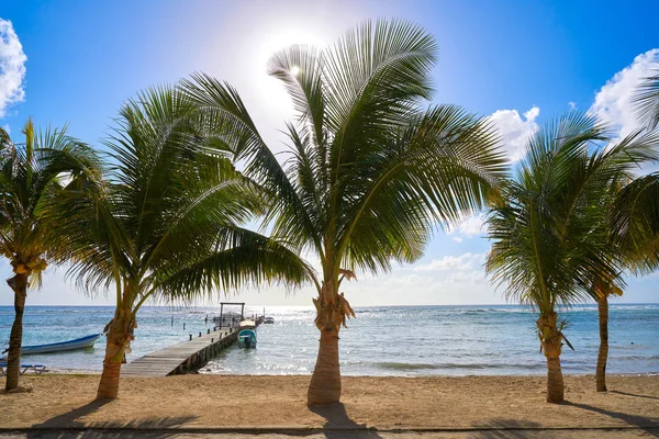 コスタマヤで Mahahual カリブ海ビーチ — ストック写真