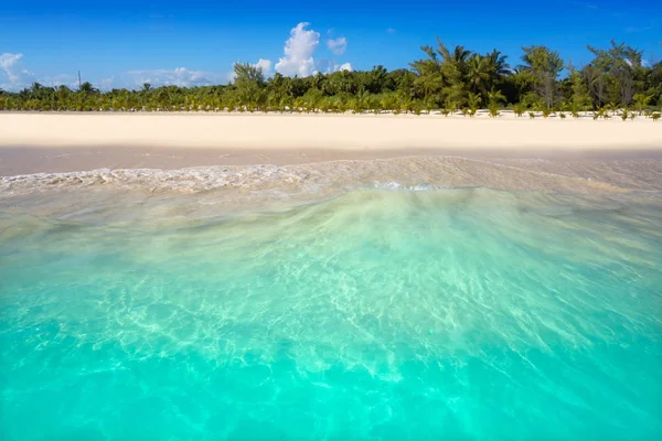 Riviera Maya Caribe playa turquesa México — Foto de Stock