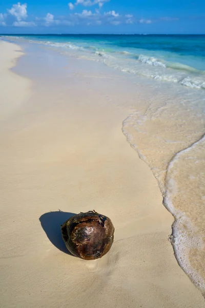 Riviera Maya karibské pláži tyrkysové Mexiko — Stock fotografie