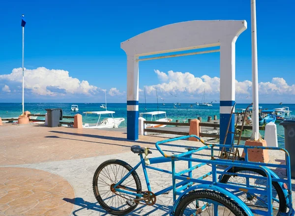 Riviera Maya Puerto Morelos pier — Stok fotoğraf