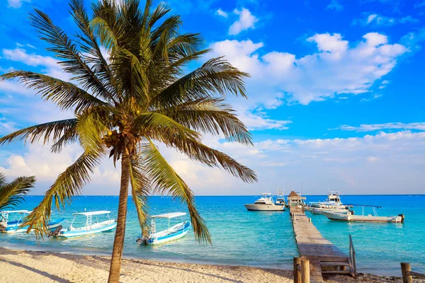 Puerto Morelos strand på Riviera Maya — Stockfoto