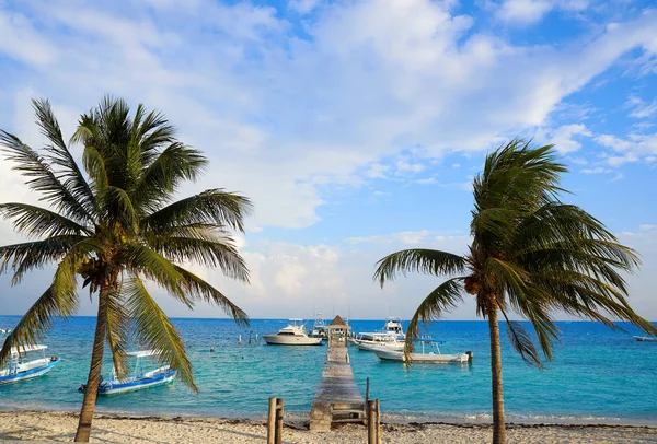 Plaży Puerto Morelos w Riviera Maya — Zdjęcie stockowe