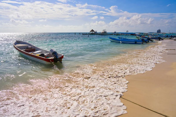 Puerto morelos strand an der riviera maya — Stockfoto