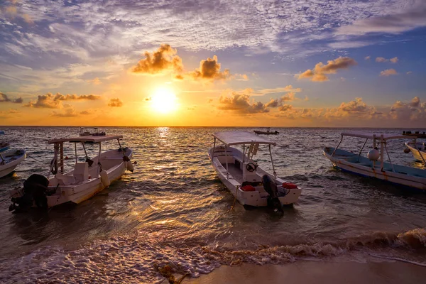 カリブ海メキシコのリビエラ ・ マヤ日の出 — ストック写真