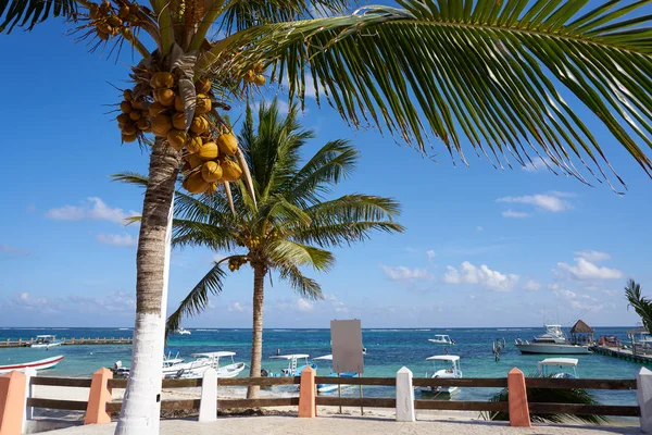 Puerto Morelos beach Riviera Maya Meksika — Stok fotoğraf