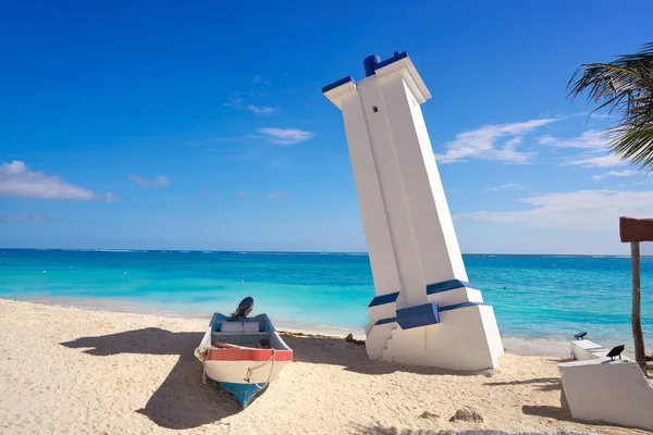 Puerto Morelos farol dobrado Riviera Maya — Fotografia de Stock