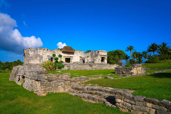 Riviera Maya tulum Maya şehir kalıntıları — Stok fotoğraf