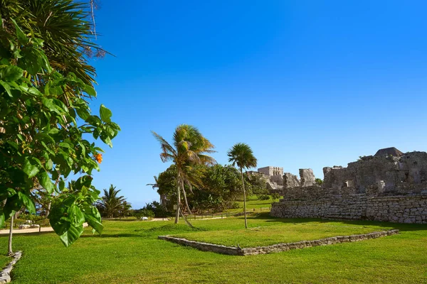 Ruines de la ville maya de Tulum à Riviera Maya — Photo