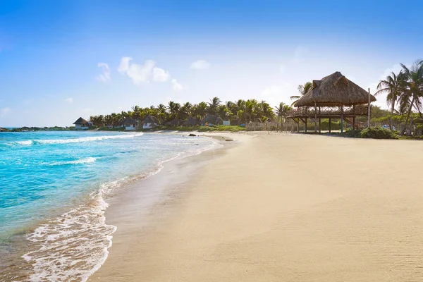 Plaży Karaibów Tulum Riviera Maya — Zdjęcie stockowe