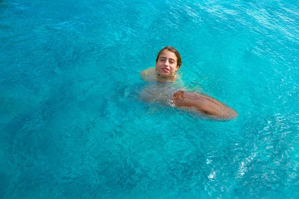 Girl hug a Nurse Shark in Riviera Maya Mexico — Stock Photo, Image