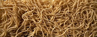 Chow mein erişte Asya makarna makro