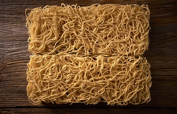 Chow mein nudlar asiatisk pasta makro — Stockfoto