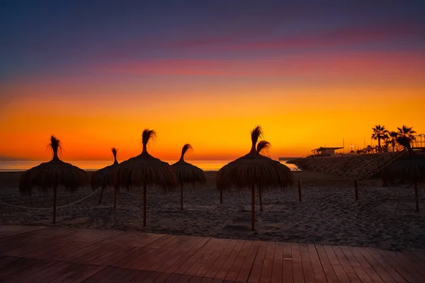 Praia de Malvarrosa Valencia também las Arenas — Fotografia de Stock